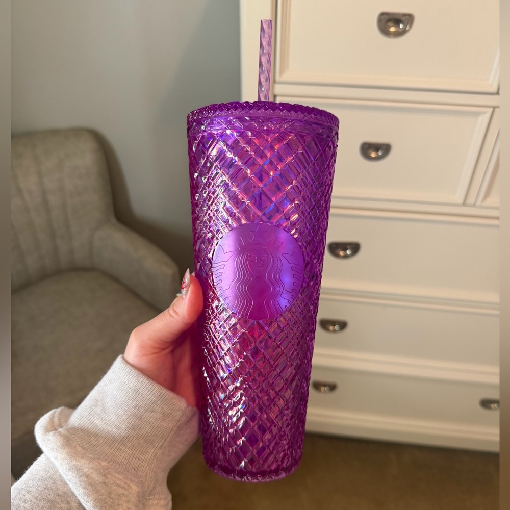 Purple starbucks cup